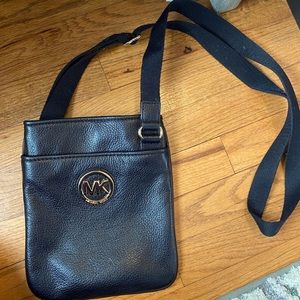 MK black cross body purse